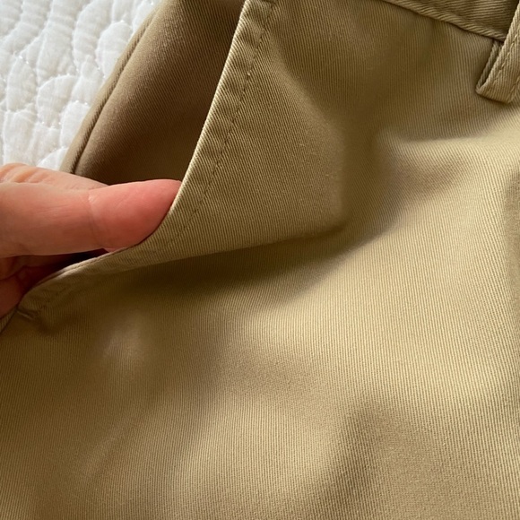 Lands' End Women's Tan Pants Stretch High Waist Straight Leg Size 4 Petite - Picture 6 of 11